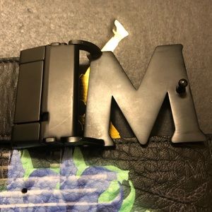 MCM leather belt
